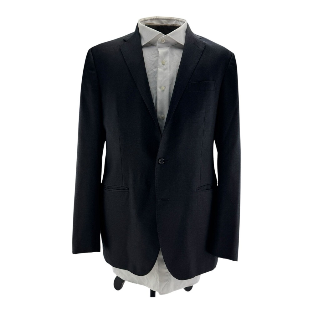 Polo Ralph Lauren Charcoal Wool Blazer 2-Button Double‎ Vent Jacket Men's Sz 44L